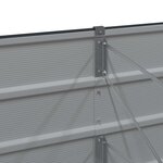 vidaXL Jardinière Anthracite 600 x 80 x 45 cm Acier