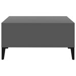 Vidaxl table basse gris 60x60x30 cm aggloméré
