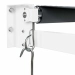 vidaXL Auvent rétractable anthracite 5x3 m tissu et aluminium