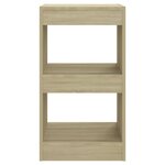 vidaXL Bibliothèque/Séparateur de pièce Chêne Sonoma 40x30x72 cm