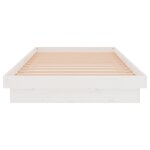 vidaXL Cadre de lit Blanc Bois massif 100x200 cm