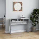 vidaXL Table console Sonoma gris 105x30x80 cm Bois d'ingénierie
