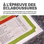 Pack de 100 Pochettes à plastifier Brillantes 54 x 86 mm 250 microns (2x125) FELLOWES