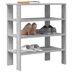vidaXL Étagère à chaussures sonoma gris 61x32x70 cm bois d'ingénierie