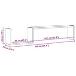 vidaXL Étagères murales 2 Pièces gris béton 100x15x20cm bois d'ingénierie