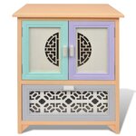 vidaXL Meuble d'appoint Multicolore 46 x 34 x 55.5 cm