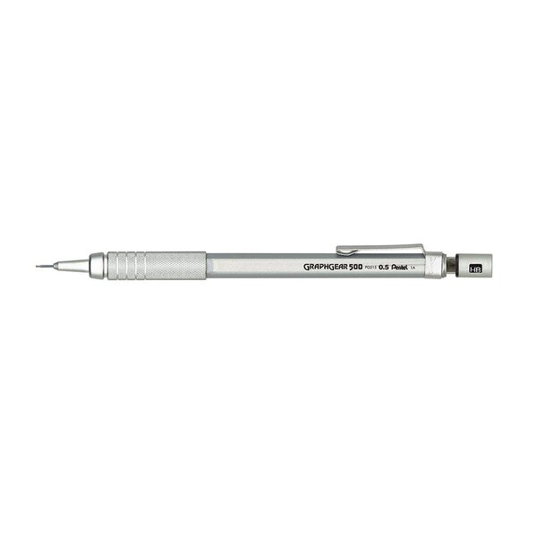 Porte-mines GRAPHGEAR 500 Diam 0 5mm Argent x 12 PENTEL