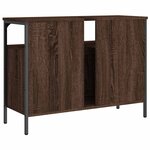 vidaXL Armoire lavabo de salle de bain chêne marron 80x30x60 cm