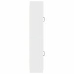 vidaXL Ensemble de Meubles 2 Pièces Blanc brillant Bois d'ingénierie