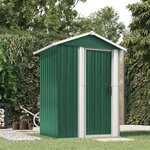 vidaXL Abri de jardin Vert 126x97 5x177 cm Acier galvanisé