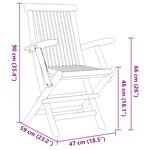 vidaXL Ensemble de salle à manger pour jardin 5 Pièces Marron