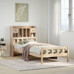vidaXL Lit bibliothèque sans matelas 100x200 cm bois massif de pin