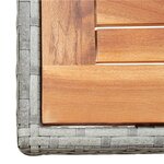 vidaXL Ensemble à manger d'extérieur avec coussins 9Pièces résine tressée