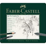 Set PITT GRAPHITE 19 pièces en boite métallique FABER-CASTELL