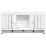 vidaXL Armoire à clés Blanc 40x8 5x20 cm Bois d'ingénierie et acier