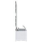 vidaXL Pots de jardin Blanc 120 x 40 x 142 cm Acier