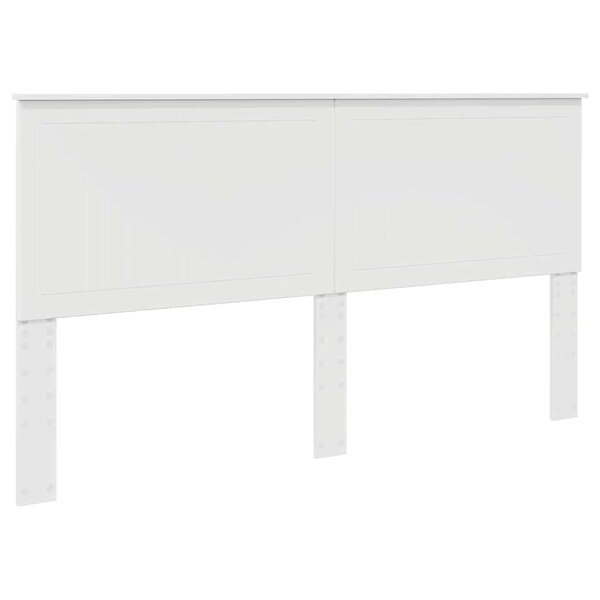 vidaXL Tête de lit avec tête de lit Blanc 180 cm Bois d'ingénierie