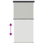 vidaXL Auvent latéral de balcon 125x250 cm Gris