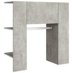 vidaXL Armoire de couloir Gris béton 97 5x37x99 cm Bois d'ingénierie