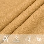 vidaXL Voile d'ombrage 160 g/m² rectangulaire sable 3x4 5 m PEHD