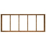 vidaXL Jardinière rouillé 200x80x40 cm acier inoxydable