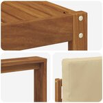 vidaXL Ensemble de canapés d'extérieur 7 Pièces Naturel et Beige