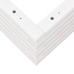 vidaXL Jardinière blanc 50x50x23 cm bois de pin massif