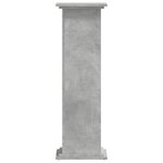 vidaXL Support pour plantes gris béton 33x33x100 cm bois d'ingénierie