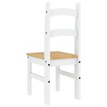 vidaXL Chaises à manger lot de 2 blanc 40x46x99 cm bois massif de pin
