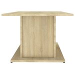 vidaXL Table basse chêne sonoma 102x55 5x40 cm bois d'ingénierie