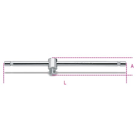 Beta Tools Poignée en T coulissante d'entraînement 920/42