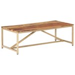 vidaXL Table basse 120x60x40 cm Bois massif