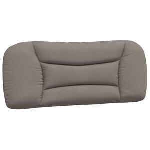 vidaXL Coussin de tête de lit Hvar taupe 100 cm tissu