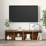vidaXL Ensemble meuble TV 2 Pièces Bois Ancien 37 x 35 x 72 cm