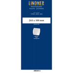 Bandes double soudure 265 x 100 mm pour blocs  carnets de timbres. Fond - Transparent