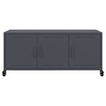 vidaXL Meuble TV anthracite 100 5x39x43 5 cm acier