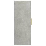 vidaXL Armoire murale suspendue Gris béton 69 5x34x90 cm