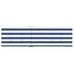 vidaXL Coussin de chaise longue rayures bleues/blanches tissu oxford