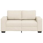 vidaXL Canapé avec coussin avec oreiller Beige 160 x 77 x 82 cm Lin