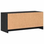 vidaXL Meuble TV Chêne noir 90 x 35 x 40 cm Bois d'ingénierie