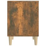 vidaXL Table de chevet Chêne fumé 40x35x50 cm