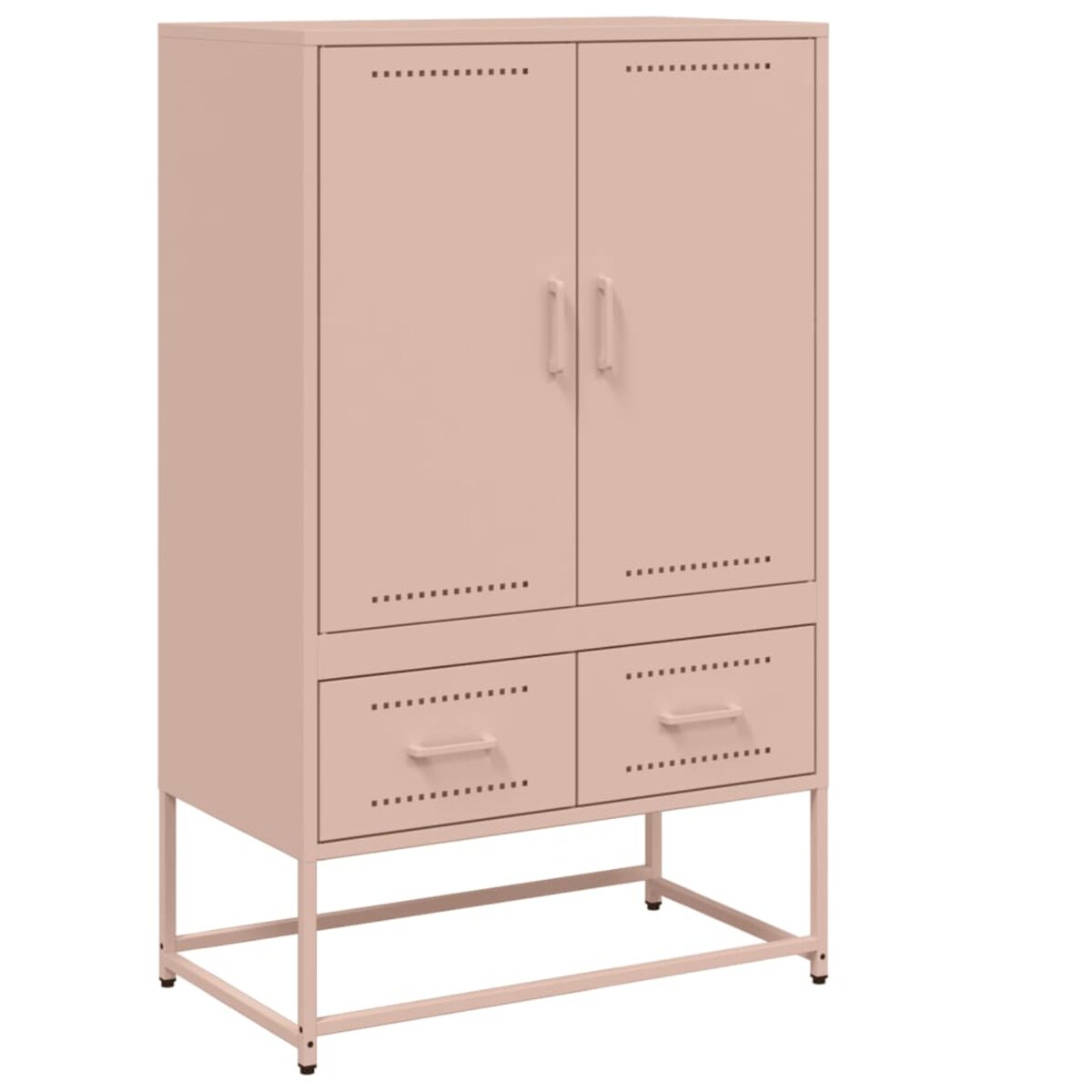 Buffet Haut Rose 68x39x101,5 Cm Acier VidaXL | Leroy Merlin