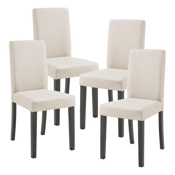 Lot de 4 chaises de salle à manger 89 x 43 x 54 cm moderne design robuste beige 03_0009828
