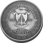 Pièce de monnaie en Argent 2000 Francs g 31.1 (1 oz) Millésime 2024 JESUS WITH CROWN OF THORNS