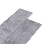 vidaXL Dalles de plancher PVC autoadhésif 5 21 m² 2 mm gris ciment