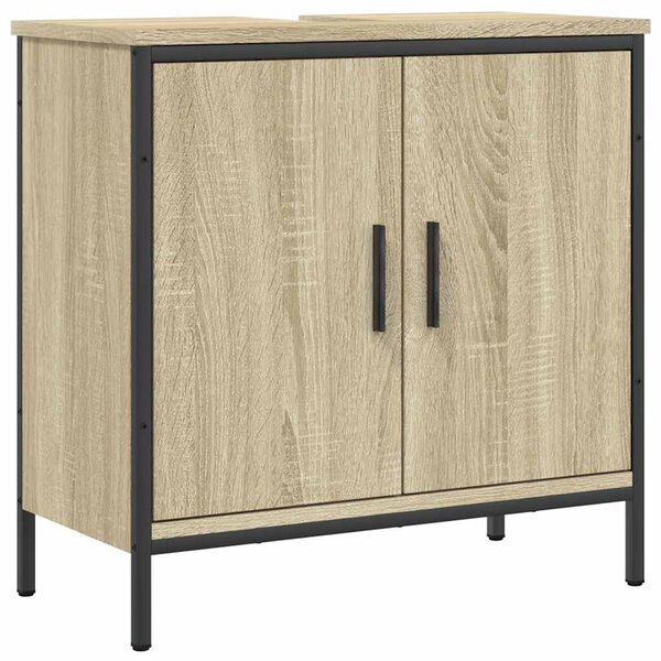 vidaXL Armoire lavabo de salle de bain chêne sonoma 60x30x60 cm