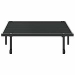 vidaXL Cadre de lit sans matelas pliable noir 107x203 cm acier