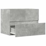 vidaXL Armoire de salle de bain gris béton bois d'ingénierie