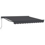 vidaXL Auvent Rétractable Anthracite 300x250 cm tissu