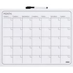 DESQ Calendrier mensuel magnétique sans cadre 40x50 cm Blanc